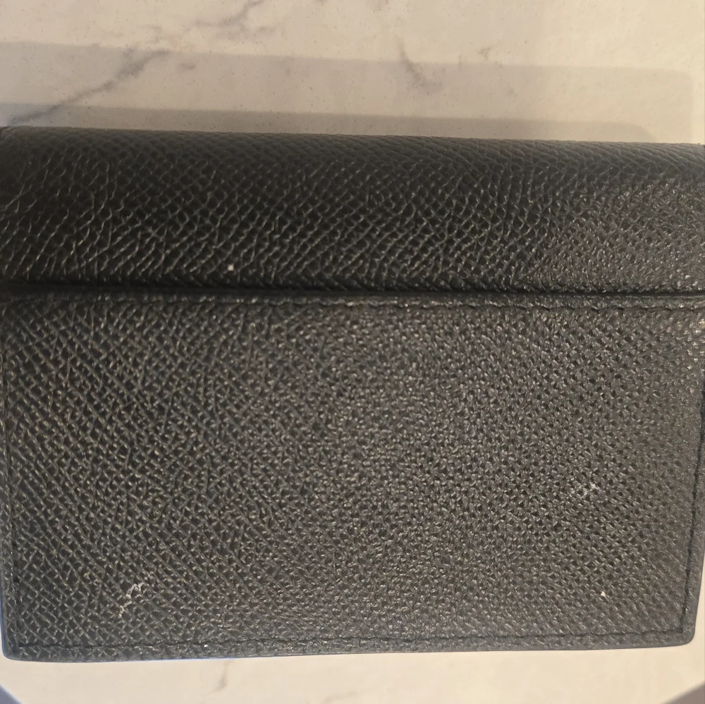 DIOR Black Saddle Bloom Card Holder